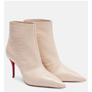 CHRISTIAN LOUBOUTIN
Snake-effect leather ankle boots BNIB 39.5